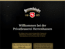 Tablet Screenshot of herrenhaeuser.de